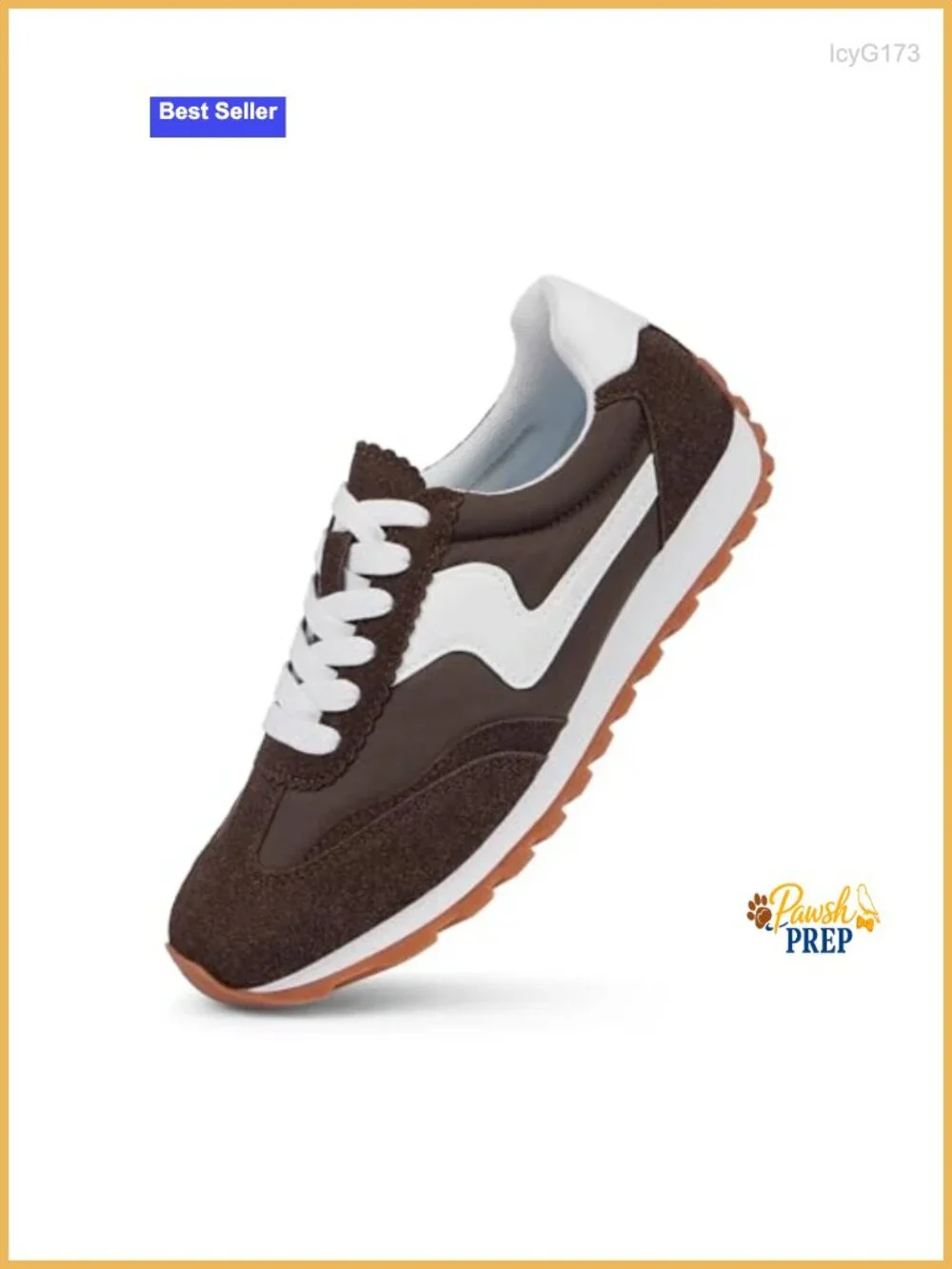 Comfortable Lace Up Fashion Sneakers with Breathable Upper